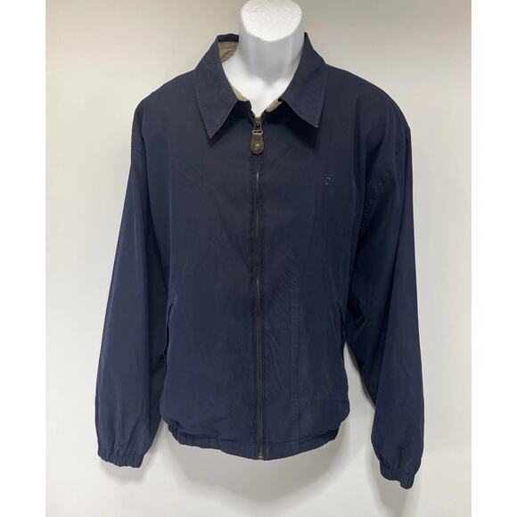 VTG DUCK HEAD MENS SZ XL FULL ZIP BLUE BOMBER JACKET COAT - Picture 1 of 7